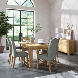 Navarre Small Extending Dining Table - Small Ext Dining Table Oak / Oak Veneer - thumbnail 2