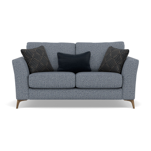 Chilton 2 Seater Sofa - 2 Seater Sofa Fabric - Chrome Feet / Barley Marine - image 1
