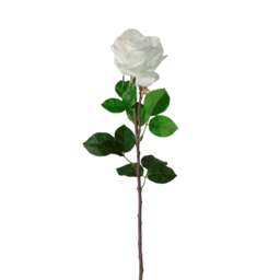 Real Touch Superior Rose White Stem - Real Touch Superior Rose Stem White - thumbnail 2