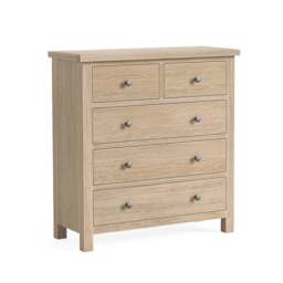 Elmstead Oak 2 Over 3 Drawer Chest - 2 Over 3 Drawer Chest Oak - thumbnail 1