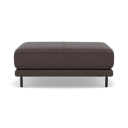 Morris Large Footstool - Rectangular footstool A Fabric - BFA-BLJ-088 CHARCOAL GREY - thumbnail 1