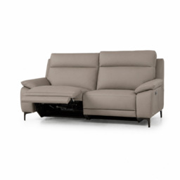 Nicoletti Vivaldi 3 Seater Recliner Sofa On Legs  - 3 Seater Double Power Recliner on Legs CK Botero - Power Recliner with USB-C - Botero 2152 Taupe