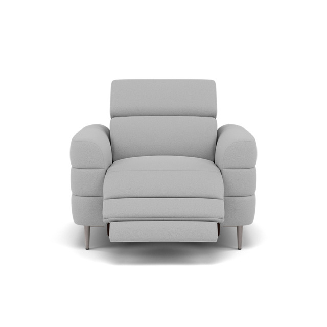 Hoy Recliner Armchair - Chair W/ Power Recliner W/ Power Headrest Fabric - Power with Power Headrest & USB - CU9102-5-UK Oxford Silver - image 1