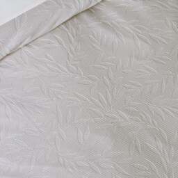Catherine Lansfield Corded Leaves Bedspread - DISC Corded Leaves Bedspread 240X260CM - thumbnail 2