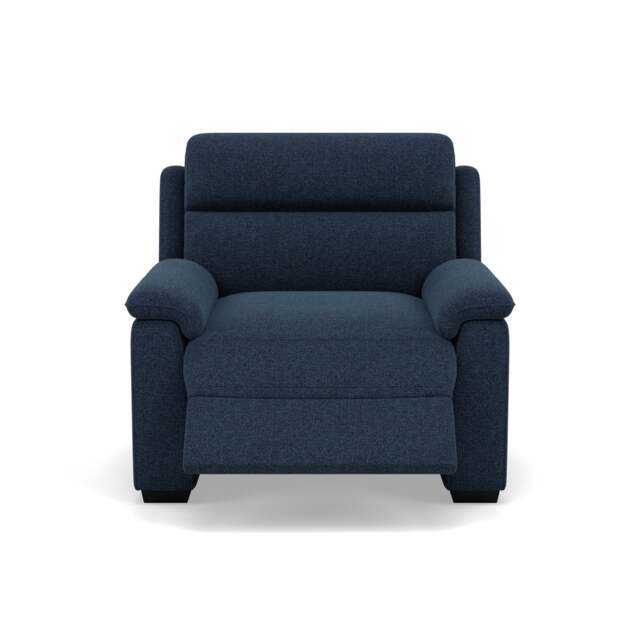 Eldon Recliner Armchair - Power Recliner Chair Fabric - Power Recliner with USB - FAB-MIL-303 NAVY - image 1