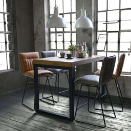 Detroit Bar Table - Rectangular Bar Table Oaklands & Rustic Natural Finish - thumbnail 2