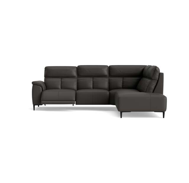 Loma Large Corner Sofa - Combination 2 Right Terminal with 2.5 Left Power 2 Pieces Cat 20S - Right Hand Facing - Power Recliner with USB - NWS-517E SHALE GREY - image 1