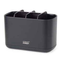 Joseph Joseph Bathroom Black Large Toothbrush Caddy - EasyStore Large Toothbrush Caddy Matt Black - thumbnail 2