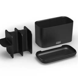 Joseph Joseph Bathroom Black Large Toothbrush Caddy - EasyStore Large Toothbrush Caddy Matt Black - thumbnail 3