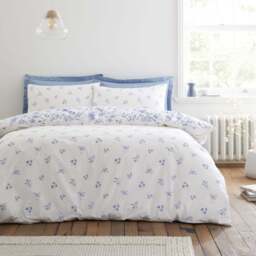 Bianca Thea Floral Blue Duvet Cover Set - DISC Thea Floral Double Duvet Set Blue - thumbnail 2