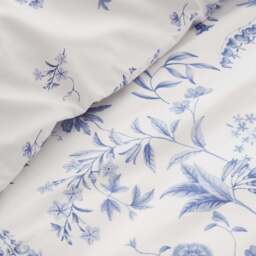 Bianca Thea Floral Blue Duvet Cover Set - DISC Thea Floral Double Duvet Set Blue - thumbnail 3