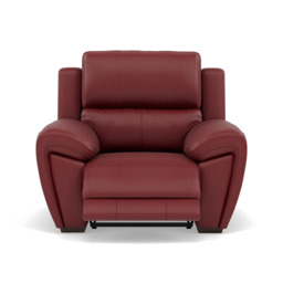 Echo Recliner Armchair - Power Recliner Chair Lumber Support Cat 25S - Power With Power Headrest Footrest Lumbar & USB - NCS-854C RUSTIC RED - thumbnail 1