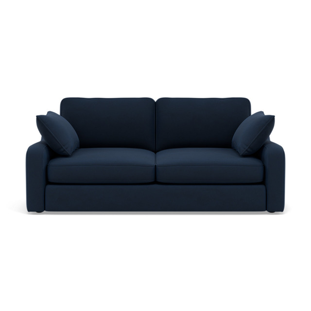Thalia 2 Seater Sofa - Small Sofa Grade B - Standard Back / Plush Velvet Indigo - image 1
