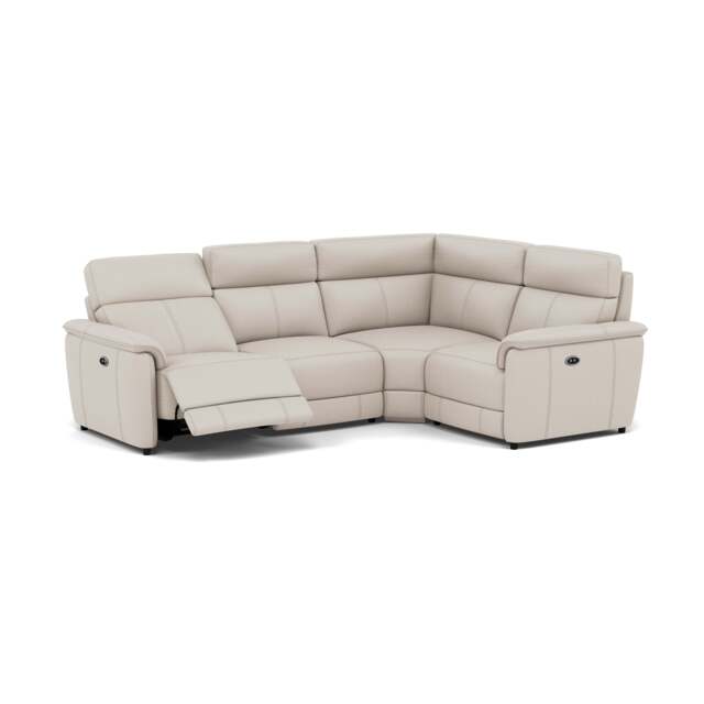 Orkney Small Corner Recliner Sofa - Combination 7 2.5 Corner 1.25 Power Cat 20S - Power Recliner with USB - BXS-156E FROST - image 1