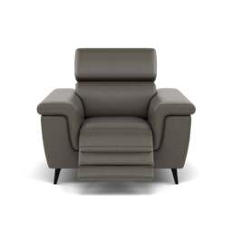 Sparta Recliner Armchair - Chair W/ Power Recliner W/ Ratchet Headrest Cat NL/O/S - Power with Manual Headrest - NL5101 New York Anthkacite Grey - thumbnail 1