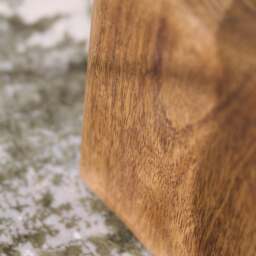Mango Wood Doorstop - Mango Wood Doorstop 13CM Natural - thumbnail 4