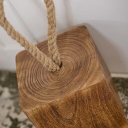 Mango Wood Doorstop - Mango Wood Doorstop 13CM Natural - thumbnail 3