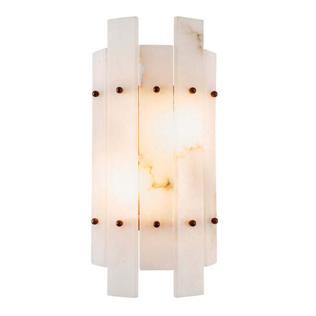 Eichholtz Ruby Wall Lamp Antique Brass And Alabaster - Wall Lamp Ruby - image 1