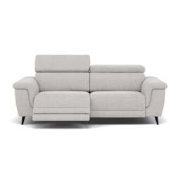 Sparta 3 Seater Recliner Sofa - 3 Str W/ 2 Power Recliner W/ 2 Power Headrest Fabric - Power with Power Headrest & USB - KB-1280-UK Darwin Silver