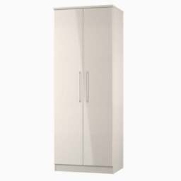 Portland Tall Plain Double Wardrobe - Tall Plain Double Wardrobe - GGDG - Grey Gloss & Dusk Grey - thumbnail 8