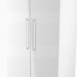 Portland Tall Plain Double Wardrobe - Tall Plain Double Wardrobe - GGDG - Grey Gloss & Dusk Grey - thumbnail 6