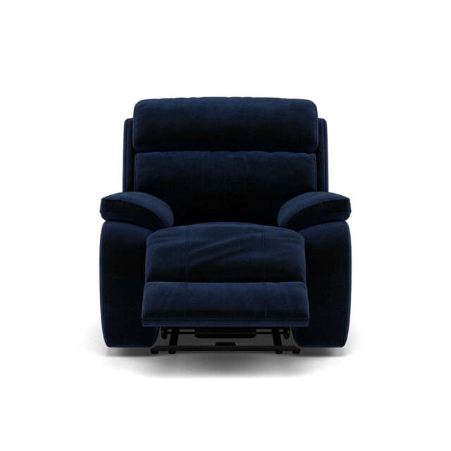 Galaxy Recliner Armchair - Manual Recliner Chair Fabric - Manual Recliner - FAB-MEG-28 NAVY - image 1