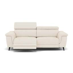 Sparta 3 Seater Recliner Sofa - 3 Str W/ 2 Power Recliner W/ 2 Ratchet Headrest Fabric - Power with Manual Headrest - KB-1285-UK Darwin Ivory