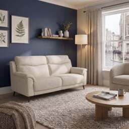 Revel 3 Seater Sofa - 2.5 Seater Sofa Fabric - FAB-LKV - 02 BEIGE - thumbnail 2