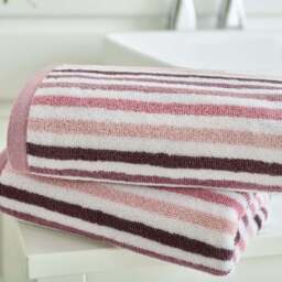Bliss Linear Stripe Towel Pink - Bliss Linear Stripe Hand Towel Pink - thumbnail 2