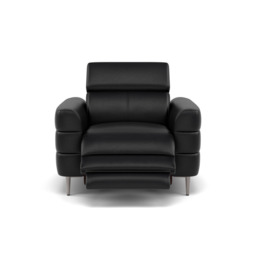 Hoy Recliner Armchair - Chair W/ Power Recliner W/ Manual Headrest Cat M - Power with Manual Headrest - M5657 Melbourne Black