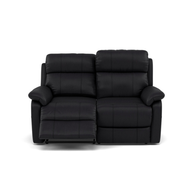 Fara 2 Seater Recliner Sofa - 2 Seater with 2 Power Recliners Cat 25S - Power Recliner with USB - NCS-023C BLACK - image 1