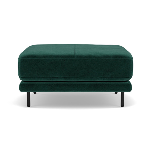 Morris Footstool - Rectangular Footstool Fabric - FAB-MEG-37 EMERALD GREEN - image 1
