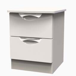Colton 2 Drawer Bedside Cabinet - 2 Drawer Bedside Cabinet - GGDG - Grey Gloss & Dusk Grey - thumbnail 6
