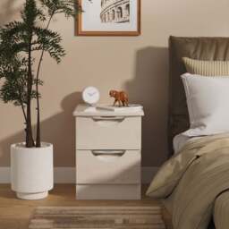 Colton 2 Drawer Bedside Cabinet - 2 Drawer Bedside Cabinet - GGDG - Grey Gloss & Dusk Grey - thumbnail 7
