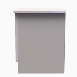 Colton 2 Drawer Bedside Cabinet - 2 Drawer Bedside Cabinet - GGDG - Grey Gloss & Dusk Grey - thumbnail 8