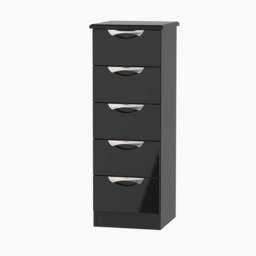 Colton 5 Drawer Tallboy - 5 Drawer Tallboy - KGK - Kashmir Gloss & Kashmir - thumbnail 2