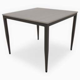 Phase Side Table - End Table Latte Tones (Buwen) Matt Ceramic / Warm Brown Metal Frame - thumbnail 6