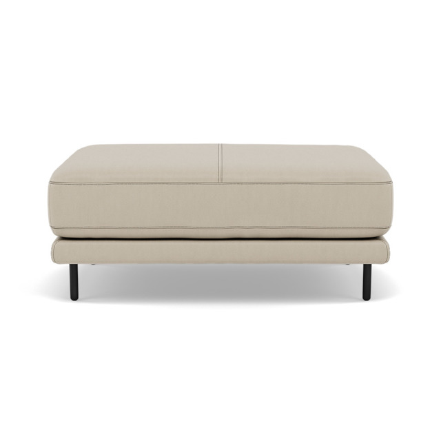 Morris Large Footstool - Rectangular footstool A Cat 25 - NC-041E SILVER GREY - image 1