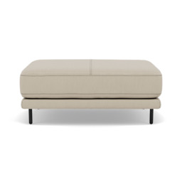 Morris Large Footstool - Rectangular footstool A Cat 25 - NC-041E SILVER GREY - thumbnail 1