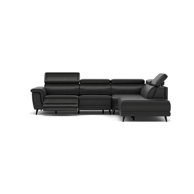 Sparta Corner Recliner Sofa - Combination 3 - Left Hand Facing Sofa Corner Group (Two Motors) Cat NL/O/S - Left Hand Facing - Power with Power Headrest & USB - NL5109 New York Midnight - image 1
