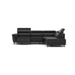 Sparta Corner Recliner Sofa - Combination 3 - Left Hand Facing Sofa Corner Group (Two Motors) Cat NL/O/S - Left Hand Facing - Power with Power Headrest & USB - NL5109 New York Midnight