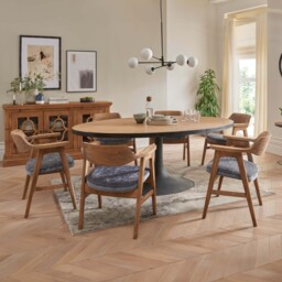 Coralia Dining Table - Large Dining Table Reclaimed Solid Wood - thumbnail 2