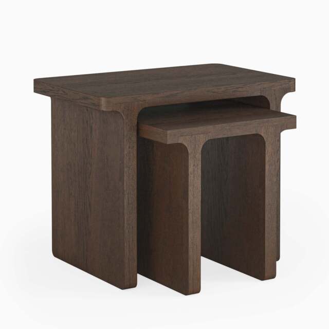 Sonoma Nest of Tables - Rectangular Nest of Tables Oak - image 1