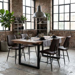 Detroit Extending Dining Table & 4 Starley Dining Chairs Set - thumbnail 2