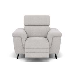 Sparta Recliner Armchair - Chair W/ Power Recliner W/ Power Headrest Fabric - Power with Power Headrest & USB - KB-1280-UK Darwin Silver
