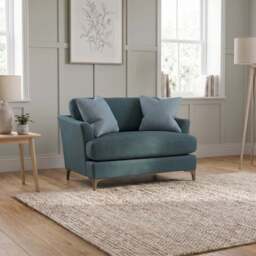 Tulip Loveseat - Cuddler Fabric - Pillow Pack 1 / Brushed Chrome - thumbnail 2