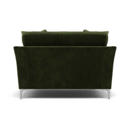 Tulip Loveseat - Cuddler Fabric - Pillow Pack 1 / Brushed Chrome - thumbnail 4