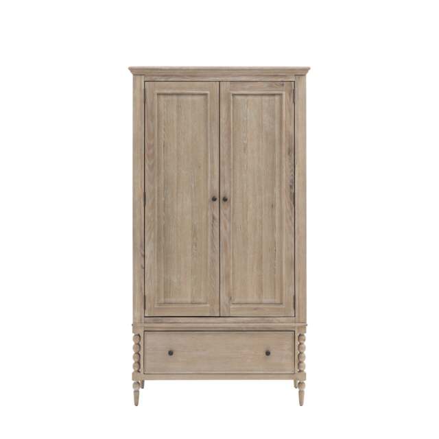 Artisan 2 Door 1 Drawer Wardrobe - 2 Door 1 Drawer Wardrobe Natural - image 1