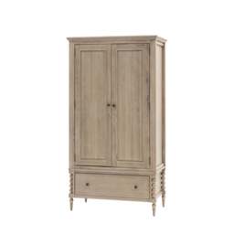 Artisan 2 Door 1 Drawer Wardrobe - 2 Door 1 Drawer Wardrobe Natural - thumbnail 6