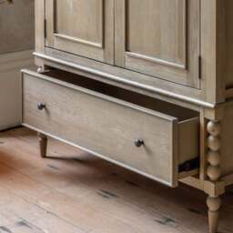 Artisan 2 Door 1 Drawer Wardrobe - 2 Door 1 Drawer Wardrobe Natural - thumbnail 4